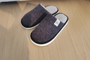 回力日系柔軟情侶棉拖秋冬家居室內保暖棉鞋男款HL0006藍色44-45碼 曬單實(shí)拍圖