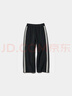 優(yōu)衣庫(kù)童裝男童女童高彈力快干運(yùn)動(dòng)直筒褲闊腿褲子480185 480185/09黑色 160 曬單實(shí)拍圖