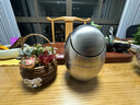 麥桶桶（Mr.Bin）創(chuàng)意桌面搖蓋小垃圾桶高顏值個性臥室床頭不銹鋼茶幾家用客廳迷你 不銹鋼款- 桌面桶 1.5L -360°搖蓋 曬單實拍圖