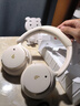 漫步者（EDIFIER）【重磅旗艦新品|藍牙V5.4】Fit900NB小金標真無(wú)線(xiàn)主動(dòng)降噪頭戴式藍牙耳機長(cháng)續航游戲音樂(lè )耳麥禮物 云巖白+QQ音樂(lè ) 曬單實(shí)拍圖