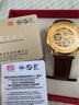 西普尼金表（HIPINE）金表男純金999足金機(jī)械手表大表盤復(fù)古商務(wù)情侶黃金手表女生禮物 【鏤空男款】金重2.5g+ 曬單實(shí)拍圖