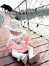 G.DUCKKIDS2025新款嬰兒連體衣春秋款衣服韓版針織長(cháng)袖包屁衣女寶寶甜美爬服 粉紅色 73cm 曬單實(shí)拍圖