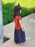 迪士尼寶寶女小童夏季短袖套裝2025新款女寶寶洋氣時(shí)髦夏裝小女孩韓范兩件套 純棉上衣 單上衣(沒有包包) 110 建議100-110cm2-3歲 建議身 曬單實(shí)拍圖