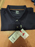 霞湖世家【超高支長(cháng)絨棉翻領(lǐng)】80支雙面液氨絲光涼感短袖POLO L 總裁藍 曬單實(shí)拍圖