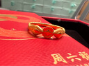 周六福（ZLF）新年禮物黃金戒指女款5G足金沙面壓光亮面財蛇本命年指環(huán) 計價(jià)T 13號-2.8g 曬單實(shí)拍圖