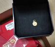 中國黃金小餅干黃金項鏈女999足金吊墜女生日禮物送女朋友老婆 金重約：0.7g 小餅干黃金吊墜【配銀鏈】 曬單實(shí)拍圖