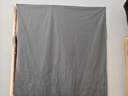 哈駱頓（HALODN）窗簾免打孔魔術(shù)貼遮光布簡(jiǎn)易臥室飄窗出租房小短遮陽(yáng)布 灰色窗簾99%遮光【1.5*1.8m】1片 曬單實(shí)拍圖