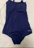 迪卡儂（DECATHLON）泳衣女連體顯瘦大碼游泳衣泳裝保守性感溫泉女士泳衣NABWW 【深空藍】高彈顯瘦 S /38 (100-110斤) 曬單實(shí)拍圖