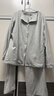 無(wú)印良品（MUJI）女式 柔軟針織 前開(kāi)睡衣套裝 煙熏粉色 L-XL 曬單實(shí)拍圖