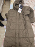 坦博爾羽絨服女士長(cháng)款泡芙新國標90絨連帽時(shí)尚冬季保暖外套 堅果殼色170 曬單實(shí)拍圖