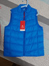 千仞崗秋冬季羽絨馬甲背心男女童裝外穿內搭疊穿保暖防寒小童無(wú)袖外套 杜若藍 140 cm 曬單實(shí)拍圖