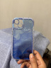 范塔希 ins小眾暈染蘋(píng)果14手機殼iphone13promax硅膠12軟殼14pro情侶防摔女款 藍紫暈染線(xiàn)條 夜光殼 iphone15 曬單實(shí)拍圖