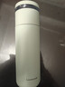 樂扣樂扣（LOCK&LOCK）心儀茶水分離保溫杯316L不銹鋼商務(wù)水杯440ML薄荷綠LHC4285MIT 曬單實拍圖