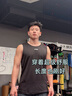 李寧背心運動(dòng)跑步速干男女健身鍛煉透氣涼爽無(wú)袖上衣打底武術(shù) XL 黑色 曬單實(shí)拍圖