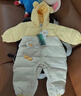 巴拉巴拉童裝嬰兒羽絨服連體衣寶寶2025新款冬裝加厚保暖哈衣爬服萌趣造型 咖色小鴨子-白鴨絨 90 cm-充絨量93g 曬單實(shí)拍圖