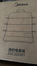 美的（Midea）電蒸鍋燉蒸煮一體自動(dòng)斷電 蒸鍋透明可視 家用早餐蒸汽鍋 蒸包子饅頭不銹鋼蒸架電鍋多功能鍋 22L 【三層不銹鋼蒸架】 ZGC322301 曬單實(shí)拍圖