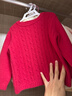 優(yōu)衣庫嬰幼兒寶寶souffle yarn舒芙蕾可機洗針織衫舒芙蕾478832 16 紅色 90 曬單實(shí)拍圖