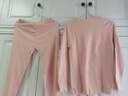 紅豆內衣女純棉抑菌秋衣秋褲女全棉緊密賽絡(luò )紡打底內衣 橘粉 曬單實(shí)拍圖
