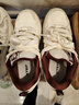 特步反轉面包鞋板鞋男鞋冬季新款保暖厚底增高運動(dòng)鞋女潮流百搭休閑鞋 帆白/團隊紅【新年紅品女款】 38 曬單實(shí)拍圖