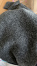 leisure三彩麗雪【高智輕奢系列】春秋極簡(jiǎn)風(fēng)雙開(kāi)鏈馬海毛針織外套女 深灰 S 曬單實(shí)拍圖