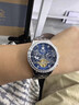 歐品客瑞士正品牌手表男士滿(mǎn)天星高檔機械表全自動(dòng)商務(wù)防水十大品牌男表 瑞士認證-鉆圈本色藍面 42mm 曬單實(shí)拍圖