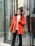 波司登（BOSIDENG）25新款羽絨服男女童5A抗菌絨極寒連帽冬加厚保暖外套T250242317Q 【趨勢推薦】波波暖橙2284 150 /72 約 140-150cm 36kg 曬單實(shí)拍圖
