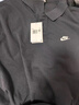 耐克男子短袖POLOS純棉半袖休閑疊搭刺繡舒適翻領(lǐng)T恤NIKE FN3895 010黑/白 L 曬單實(shí)拍圖