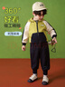 ASK JUNIOR兒童男童運動(dòng)套裝秋運動(dòng)小童連帽夾克外套+褲兩件套 綠色 120 曬單實(shí)拍圖