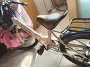 【京東物流】?jì)和孕熊?chē)3-5-7歲男女孩腳踏車(chē)12-16寸中大童單車(chē) 金烏-后座款 卡其色 18寸 曬單實(shí)拍圖