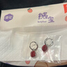 瑞旺雅 S925銀時(shí)尚方形復古紅實(shí)心耳扣耳飾 4.27g 曬單實(shí)拍圖