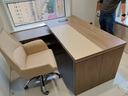 舒炫（SHUXUAN） 老板桌辦公桌簡(jiǎn)約現代大班臺總裁桌經(jīng)理桌辦公家具辦公桌椅組合 1.6米老板桌+側柜 曬單實(shí)拍圖