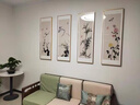 佐羅曼國畫(huà)山水畫(huà)四條屏中堂畫(huà)客廳裝飾畫(huà)新中式沙發(fā)背景墻壁畫(huà)茶室掛畫(huà) 梅蘭竹菊 150*40cm【四聯(lián)整套烤瓷+實(shí)木框】 曬單實(shí)拍圖