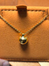老鋪黃金古法手工足金項鏈·六字真言金珠鎖骨鏈 新款金重約9.0g 曬單實(shí)拍圖