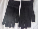 恒源祥羊絨觸屏手套分指全指秋季冬天男女毛線(xiàn)保暖運動(dòng)針織可觸摸手機 黑色/官方店旗艦 均碼/官方店旗艦 曬單實(shí)拍圖