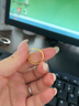 中國珠寶黃金戒指古法素圈足金情侶戒指首飾情人情人節生日禮物送女友老婆 約1g古法素圈黃金戒指#12 曬單實拍圖