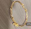 中銀億金好運連連蓮花黃金手鐲鏈足金蹦迪珠轉運珠手串生日禮物送女友老婆 好運連連蓮花手鐲鏈 金重約7.6g 曬單實(shí)拍圖