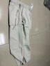 :CHOCOOLATE it天絲涼感休閑褲男夏季薄款寬松透氣直筒褲蓋鞋系帶闊腿褲男 白色 【官方正品】 XL 【建議140斤-160斤】 曬單實拍圖