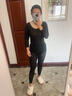 婷美（GRACEWELL）女士秋衣秋褲套裝肌底衣內搭超薄無(wú)痕打底美膚衣高彈修身QS 曬單實(shí)拍圖