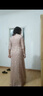 小憨鹿婚禮媽媽裝高檔禮服香檳色亮片晚女感媽媽高貴年輕喜婆婆婚宴裝20 MSX672 香檳色 腰上一朵玫瑰花 XL 曬單實(shí)拍圖