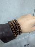 月印百川多圈黑花梨手串 木飾佛珠念珠文玩手鏈男女款生日禮物 單珠約8mm 曬單實(shí)拍圖