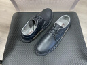 Jeep吉普男鞋秋冬休閑皮鞋男新品軟底真牛皮英倫商務(wù)正裝鞋潮流休閑鞋 黑色【標準皮鞋碼】 41 曬單實(shí)拍圖