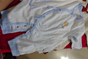 棉芹 新生兒衣服嬰兒春秋款連體衣貼身純棉睡衣0-3個月寶寶打底內衣 淺藍小熊【2件裝 四季款】 52cm [新生兒5-8斤以下或待產] 曬單實拍圖