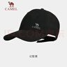 駱駝（CAMEL）鴨舌帽男女寬檐遮陽(yáng)帽防曬棒球帽 133BARC017 幻影黑 曬單實(shí)拍圖