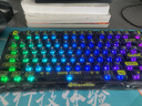 重力星球破繭75家用機械鍵盤(pán)無(wú)線(xiàn)/有線(xiàn)藍牙三模電競游戲鼠標鍵盤(pán)套裝gasket客制化金屬RGB燈光鍵盤(pán)鍵鼠套裝 【K1 LITE經(jīng)典版】 透明黑（星閃軸） 曬單實(shí)拍圖
