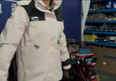 吉普（JEEP）沖鋒衣羽絨服三合一男女士外套男團購情侶夾克衣服男裝登山滑雪服 象牙白-抓絨內膽三合一 男女同款鋒衣 S (建議120-135斤） 曬單實(shí)拍圖