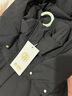 波司登（BOSIDENG）黑金系列羽絨服女款中長(cháng)款脫卸帽90絨商場(chǎng)同款寬松外套 曜石黑8599 M 165/88A 曬單實(shí)拍圖