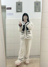 ECAC冬天棉拖鞋女士卡通毛絨可愛(ài)情侶居家室內加絨保暖秋冬季拖鞋男 藍色【洛麗塔小兔】 36-37 曬單實(shí)拍圖