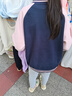 迪士尼女童棒球服外套秋女孩秋裝上衣女寶兒童外套朱迪棒球服 藏青色150 曬單實(shí)拍圖