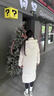雅鹿時(shí)尚運動(dòng)長(cháng)款羽絨服女2025新款蓄熱加厚中長(cháng)款休閑90鴨絨保暖外套 奶茶色 M 【推薦105-120斤】 曬單實(shí)拍圖