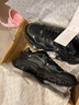 斐樂(lè )（FILA）貓爪老爹鞋 2025新款鞋子透氣休閑鞋厚底休閑運動(dòng)鞋韓版 1JM02570 黑色 42 (270mm) 曬單實(shí)拍圖